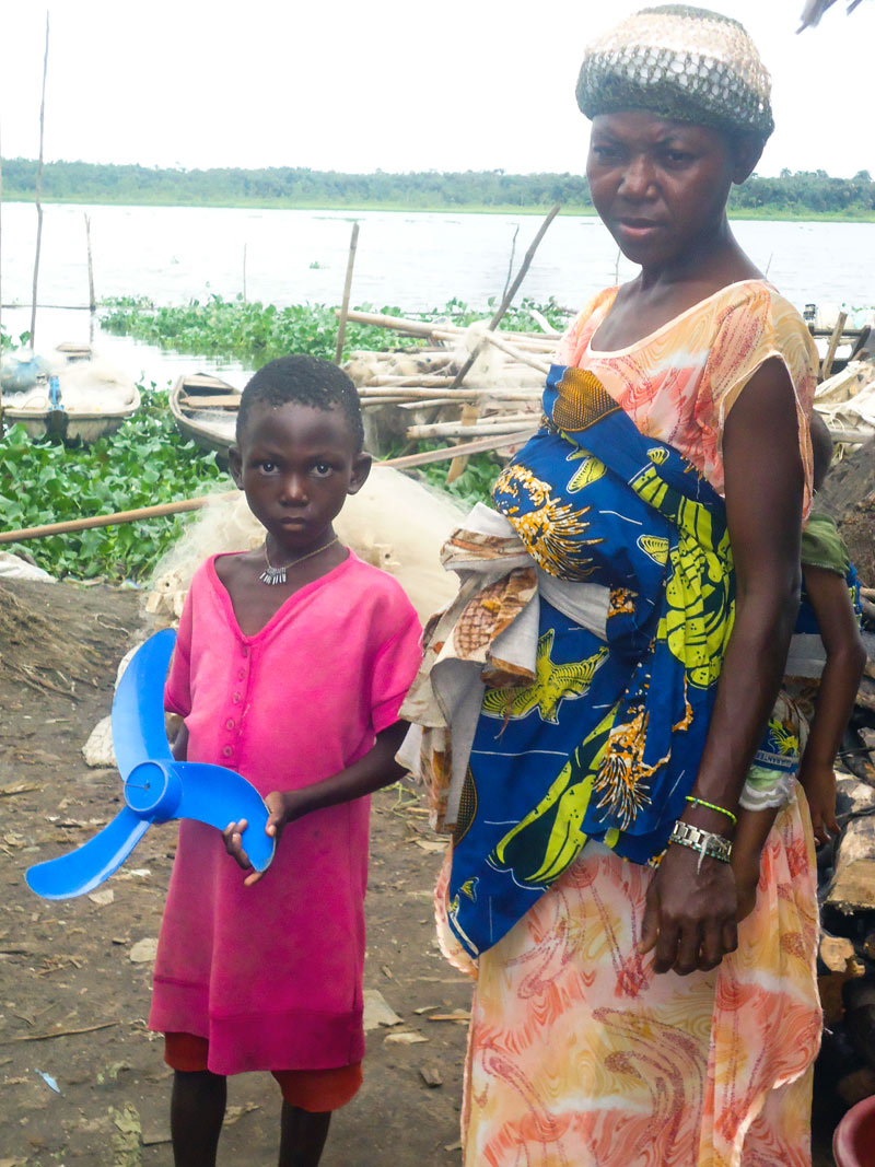 William with his biological mother in Nigeria