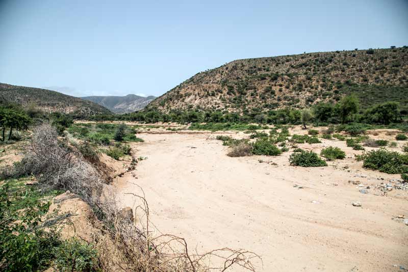 Dry river and drought in Hararghe