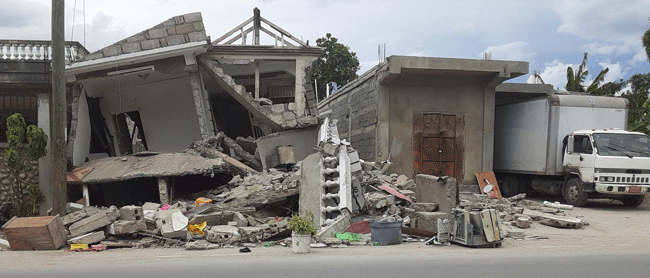 Dommages causés par le tremblement de terre en Haïti