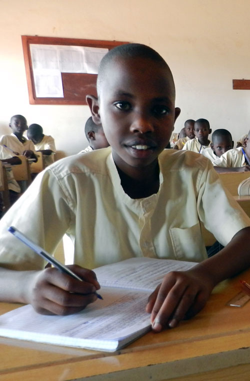 Nella in school in Burundi