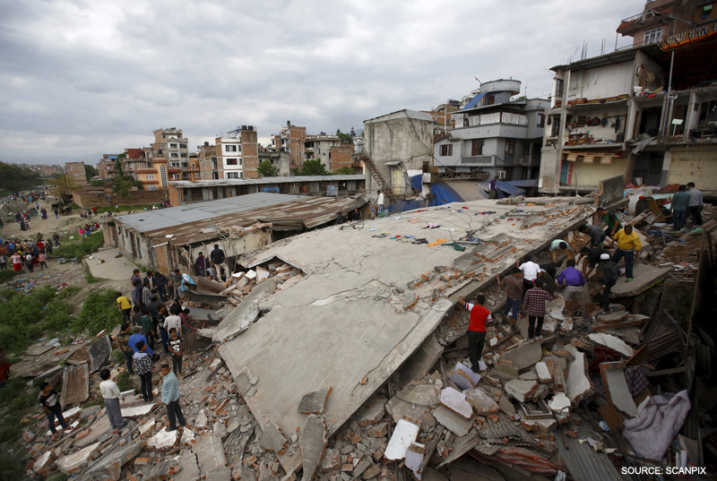 Nepal Earthquake 2015 - Searching for survivors