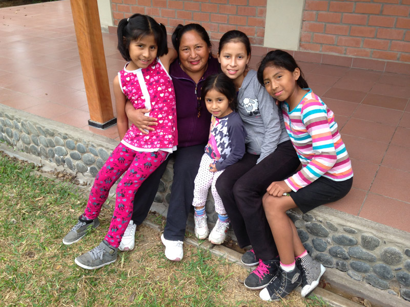 Mimi Chavez and her SOS Family in Pachacamac, Peru