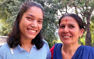 Shruti et sa mère SOS